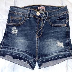 Denim shorts